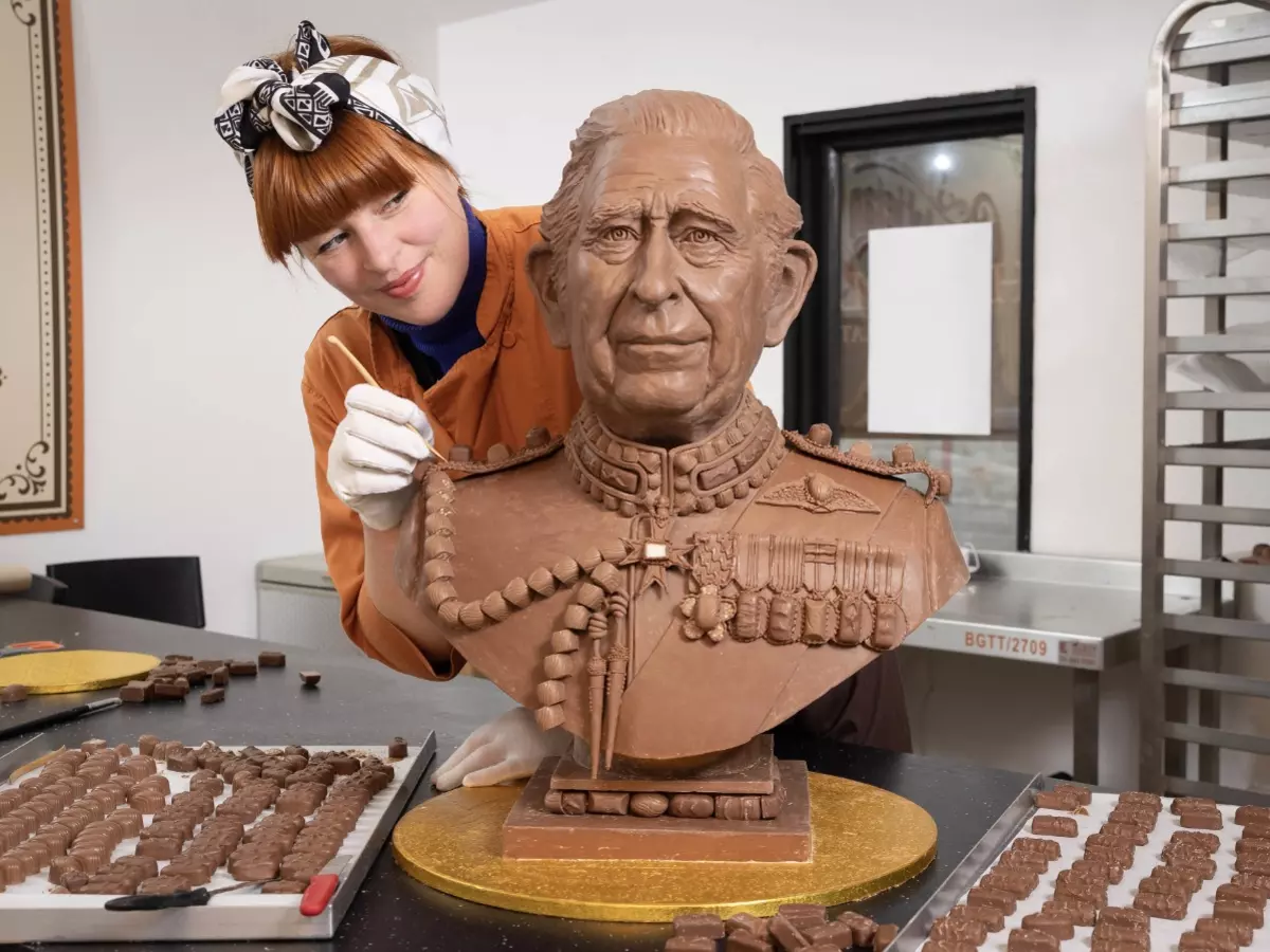 King Charles III Coronation Set To Have His Life Size Bust Of Chocolate