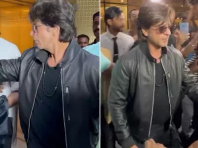 Shah Rukh Khan Gets Angry As Fan Tries Clicking A Selfie With Him At Airport, Video Goes Viral