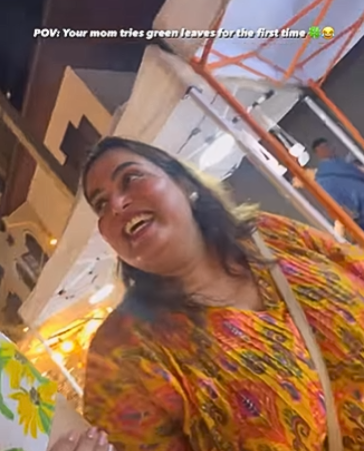 desi mom tries weed in thailand