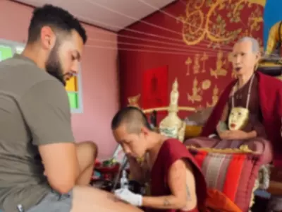 Thailand Monks Give Tattoos And Cannabis Water