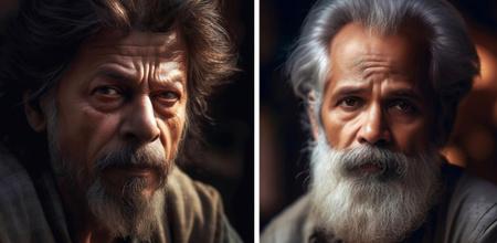 AI generated images of bollywood and south indian actors as elderly men trolled