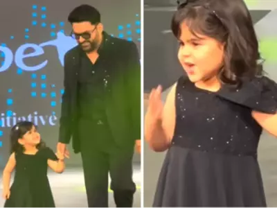 Adorable Video Of Kapil Sharma's Daughter Blowing Kisses At Audience Leaves Fans Gushing