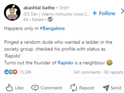 Viral Chat Sparks Inspiration How a Bengaluru Resident Connected with Rapido's Founder