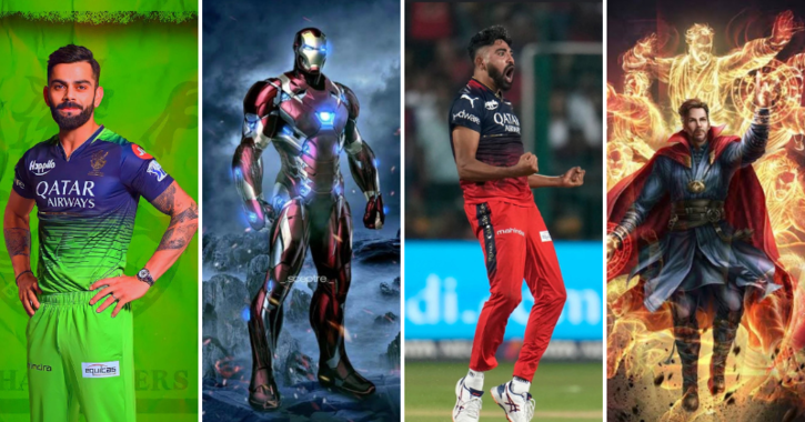 When Cricket meets the RCB superheroes, he transforms into the Avengers.