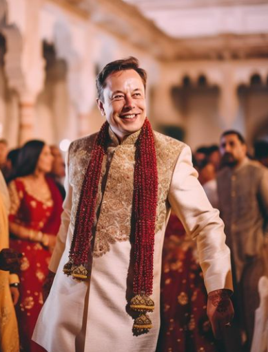 AI imagines Elon Musk as the Indian boyfriend