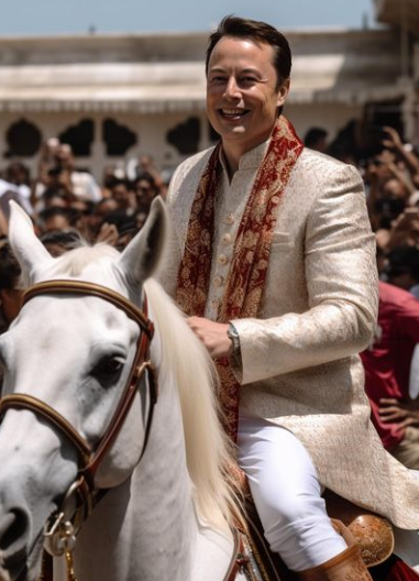 AI imagines Elon Musk as the Indian boyfriend