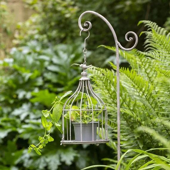 Hanging Birdcage Planter