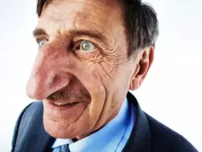 man with longest nose 