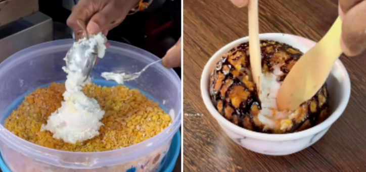 Fried ice cream creates a sensation on the Internet;  The video goes viral