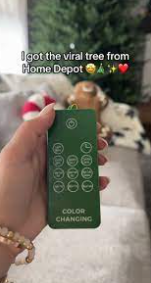 Viral Home Depot Christmas Tree with Color-Changing Lights Dazzles TikTok