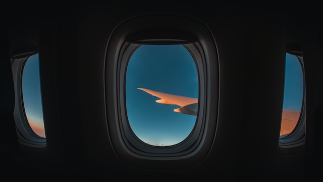The flight takes off without two windows