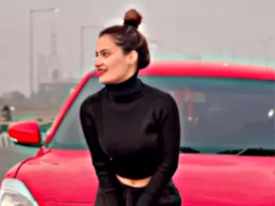 Ghaziabad Influencer Stops Car To Make A Video