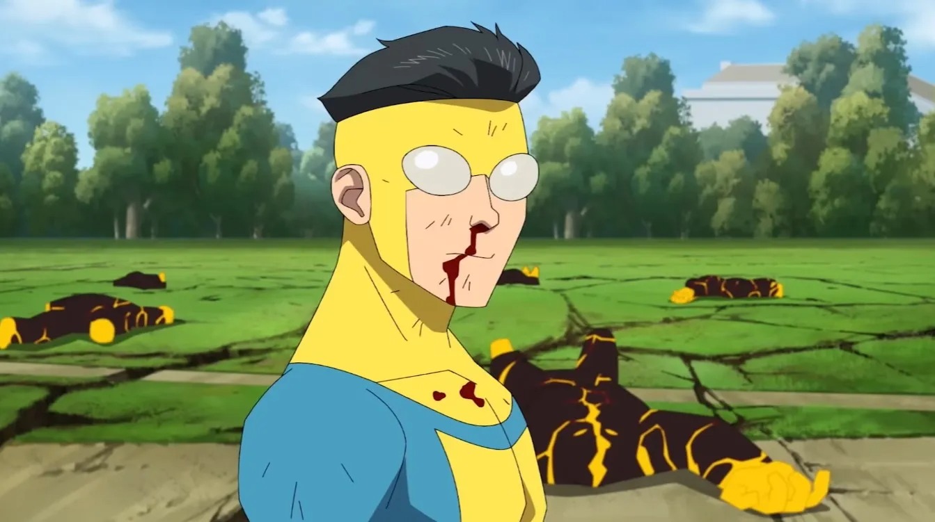 Watch the bloody new Invincible trailer from New York Comic Con