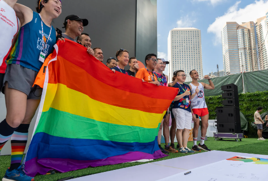 LGBT supporters celebrate Hong Kong