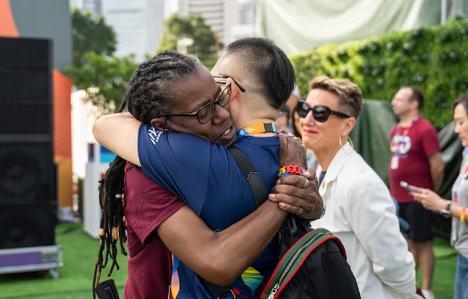 LGBT supporters celebrate Hong Kong