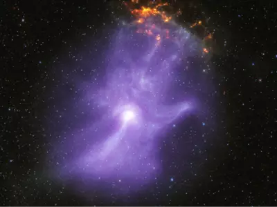 NASA's X-Ray Telescopes Unveil A 'Cosmic Hand' Sculpted By A Dead Star