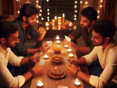 Spot The Deck Of Cards In This Viral Diwali Party With Optical Illusions