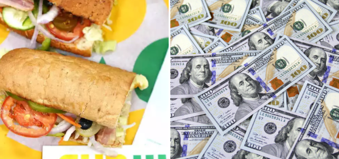 Subway Customer's Rs 5 Lakh Tip