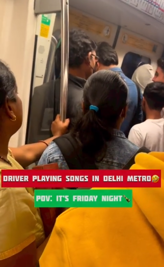 The Delhi Metro Driver Plays A Haryanvi Song Accidentally, Amusing Commuters