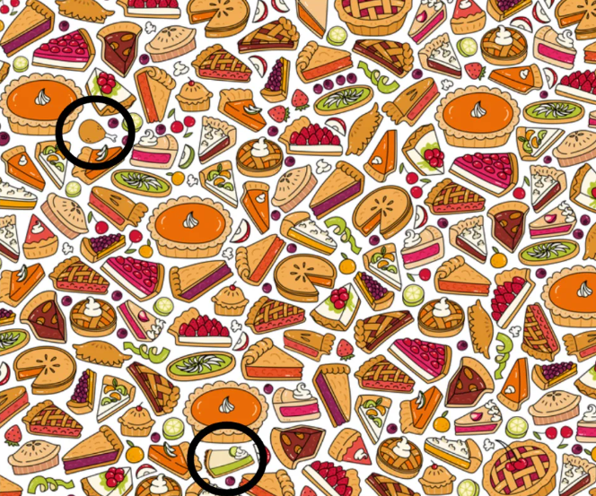You Could Be The Winner Of This Thanksgiving Brain Teaser By Finding The Key Lime Pie And The Turkey Leg