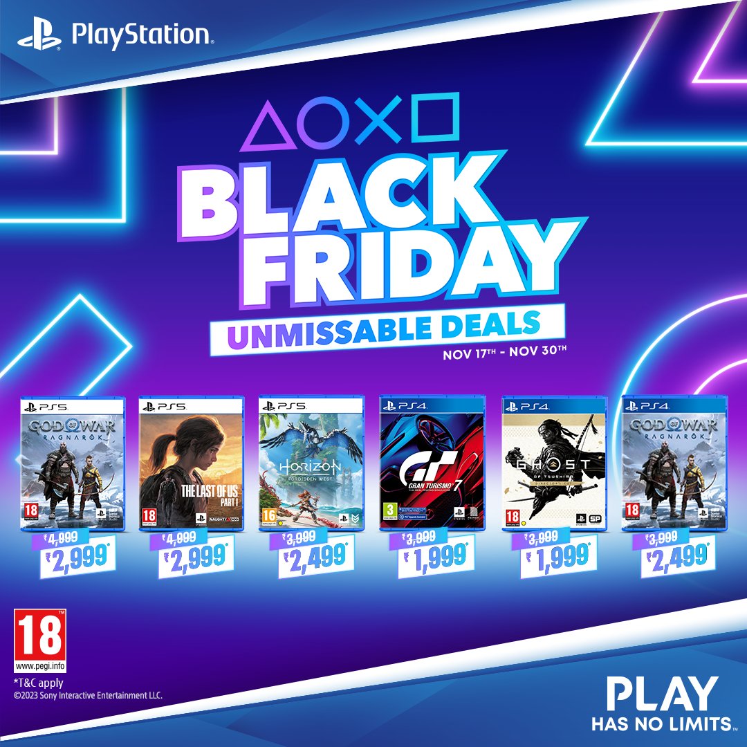 Black Friday da PlayStation: melhores ofertas em jogos PS5