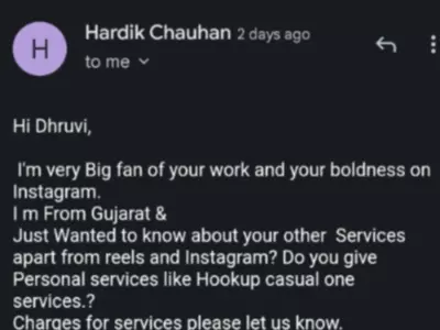 Email Asks For 'Hookup Services' From Influencer