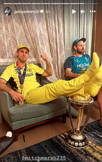 mitchell marsh puts feet on world cup trolled