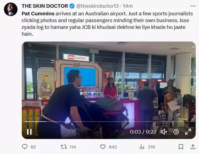 World Cup 2023 Pat Cummins return Australia no grand welcome at airport