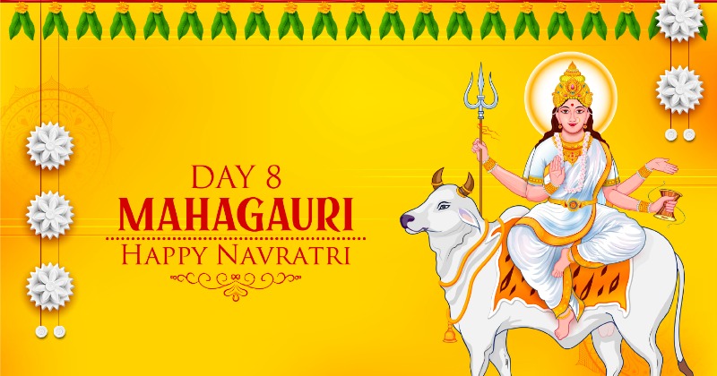 Navratri 2023 Day 8 Maa Mahagauri And Maha Ashtami Puja Vidhi Colour Shubh Muhurat Bhog 9871