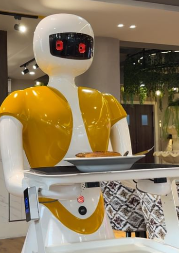 Waiters equipped with AI robots at this Lucknow restaurant