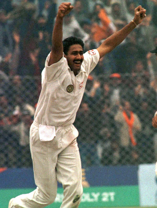 Anil Kumble 10 wickets 1999 Test