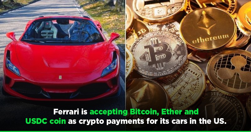 Ferrari Accepting Crypto Payment In The US