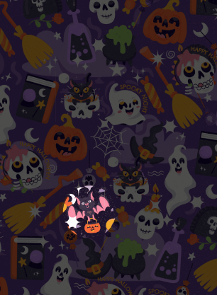 Find the hidden bat in this Halloween-themed puzzle