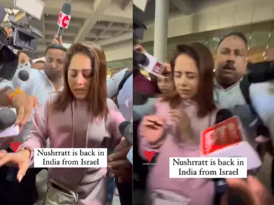 Nushrratt Fighting Tears Of Rescue & The Insensitive Media Mobbing Her Is Where We Truly Failed