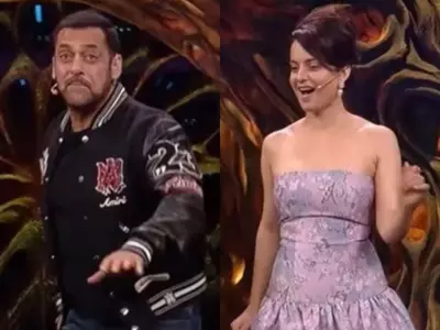 Days After Supporting Salman’s Ex Somy Ali, Kangana Spotted Flirting With Khan On Bigg Boss 17