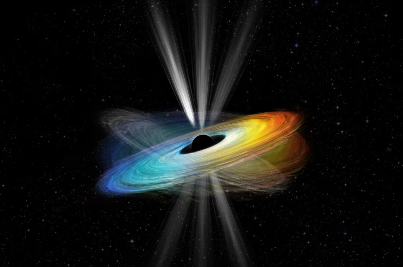 Snapshot reveals a black hole's jets