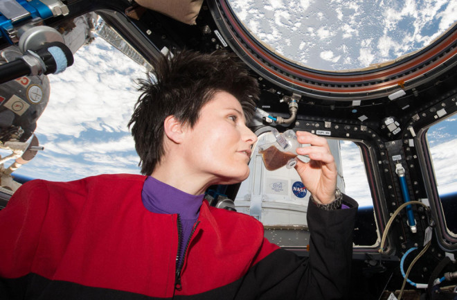 How do astronauts drink coffee in space?