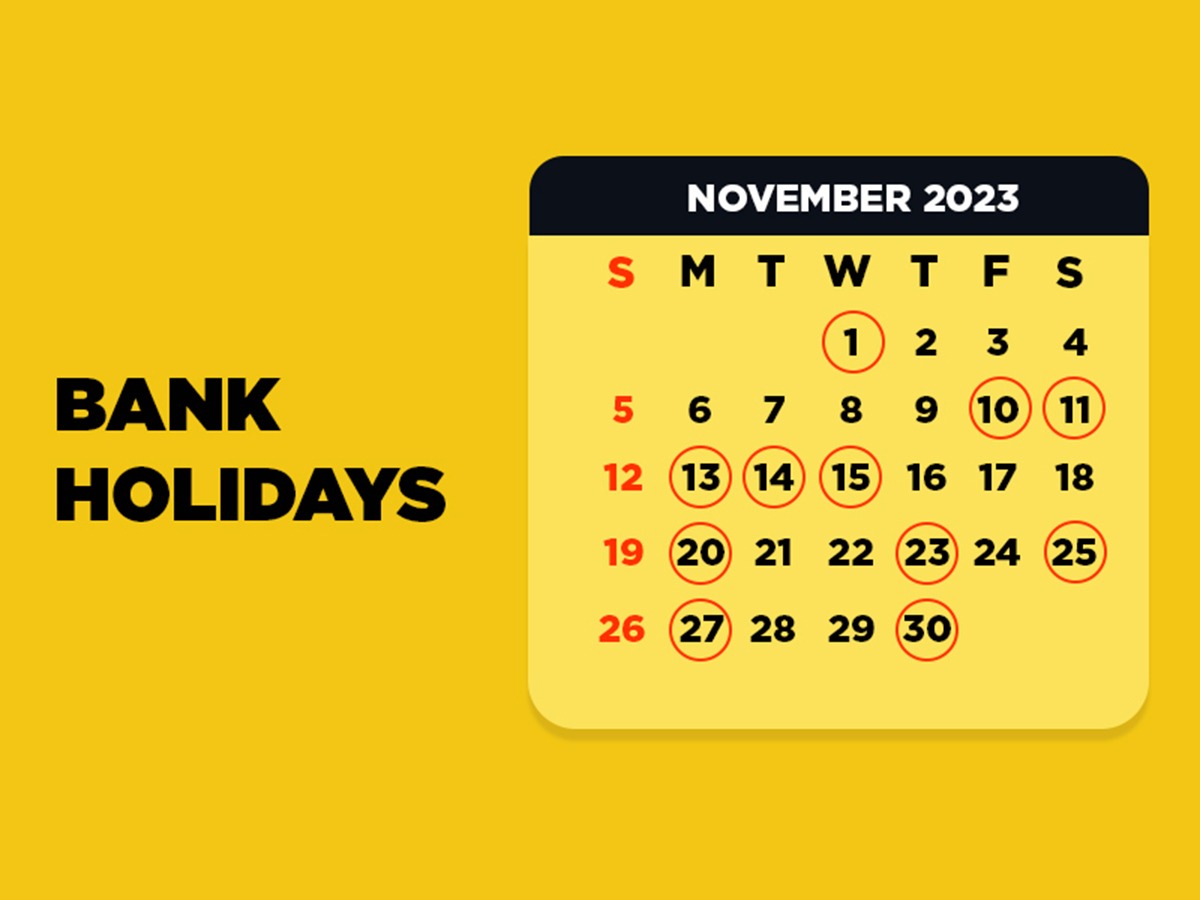 List Of Bank Holidays In November 2023 Including Two Long Weekends