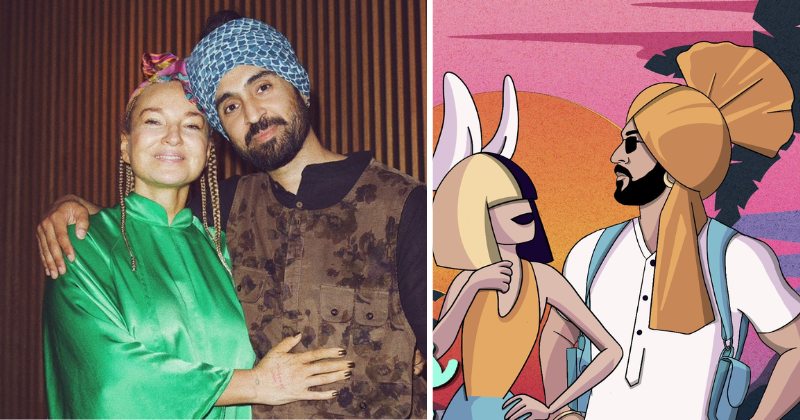 Sia and Dilijit Dosanjh have teamed up for Hass Hass giving punjabi mu