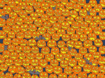 You Don't Need A Nose To Spot The Pumpkin In This Optical Illusion