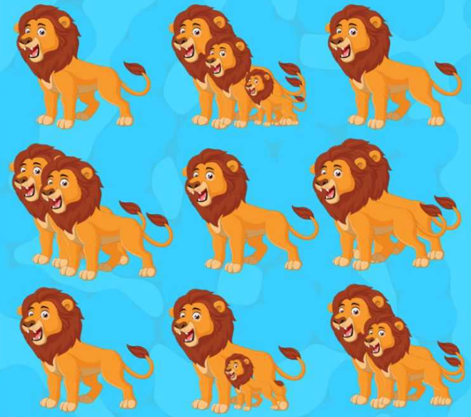 Brain test IQ Test How many lions 