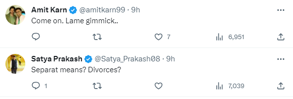 shilpa shetty husband raj kundra writes we have separated netizens react