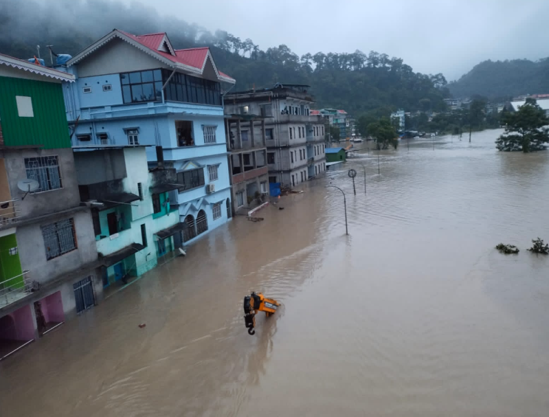 Sikkim Flash Floods 100 missing 14 dead