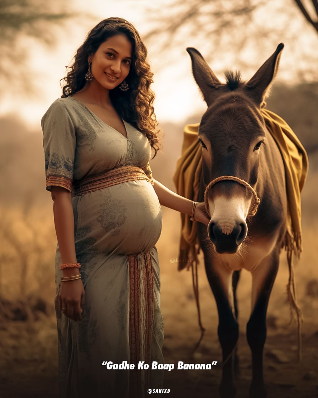 गधे को बाप बनाना / instagram/sahixd