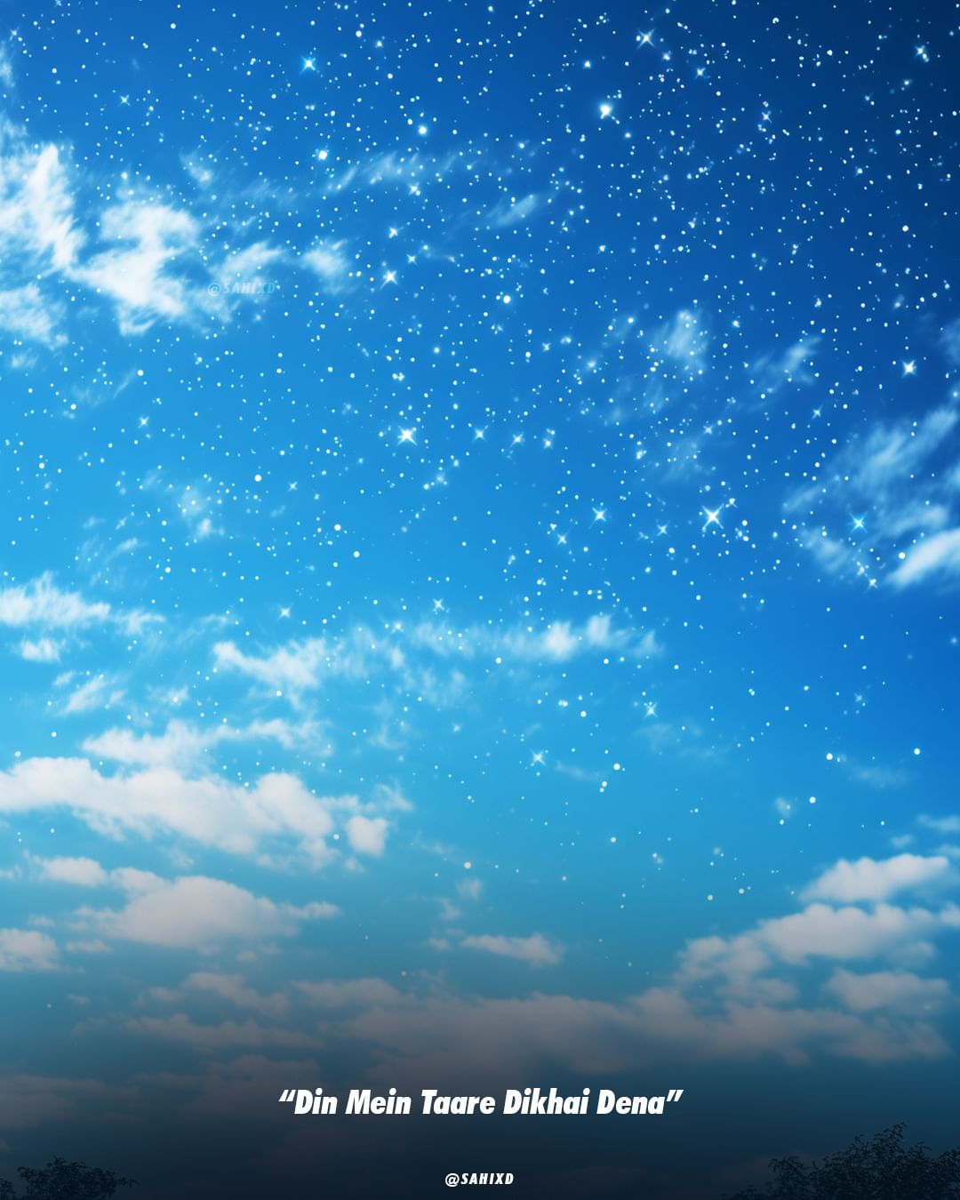 din me tare dekhna/ instagram/sahixd