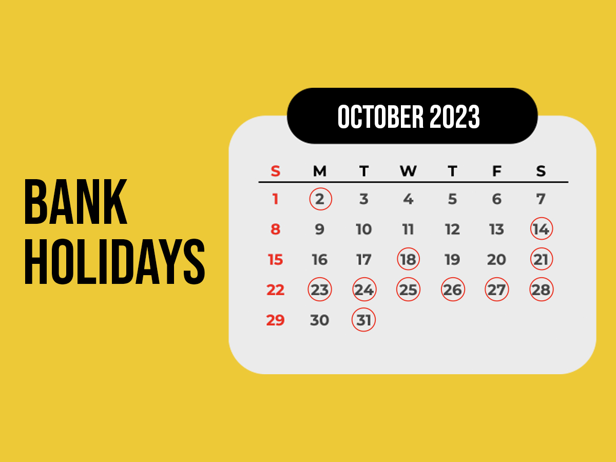 List Of Bank Holidays In October 2023 Banks Will Be Closed For