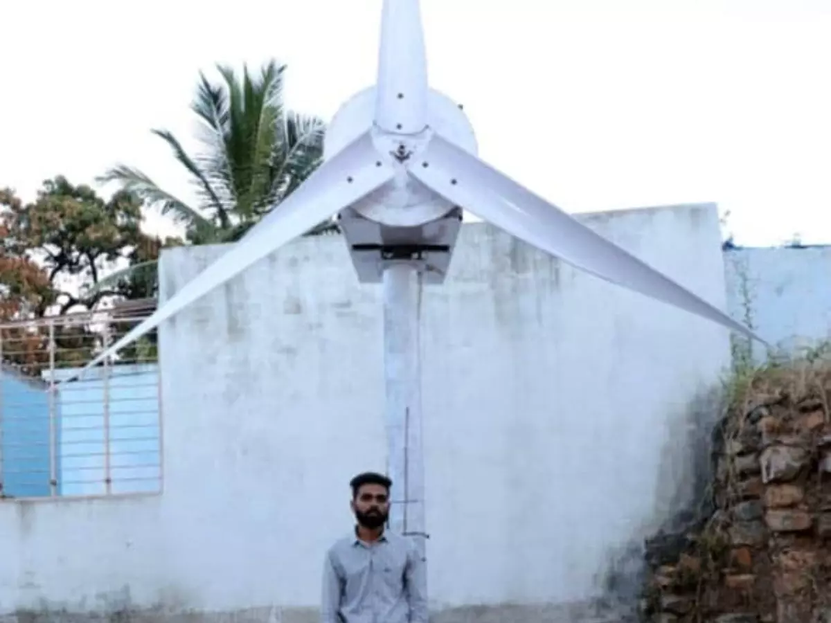 Indian Inventor Creates Wind Turbine That Generates Electricity And Drinking Water