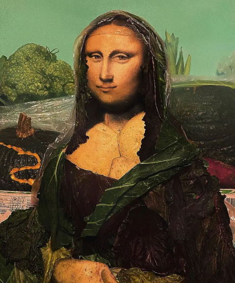 Makeup artist recreated Mona Lisa with dad
