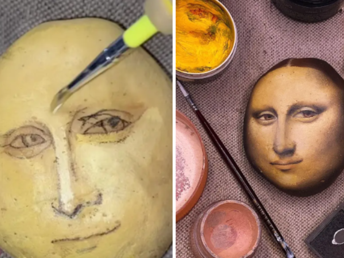 Creating the Mona Lisa out of Monalisa potatoes