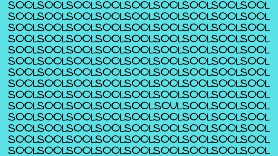 Optical Illusion IQ Test Find the Word Soul in 9 Seconds